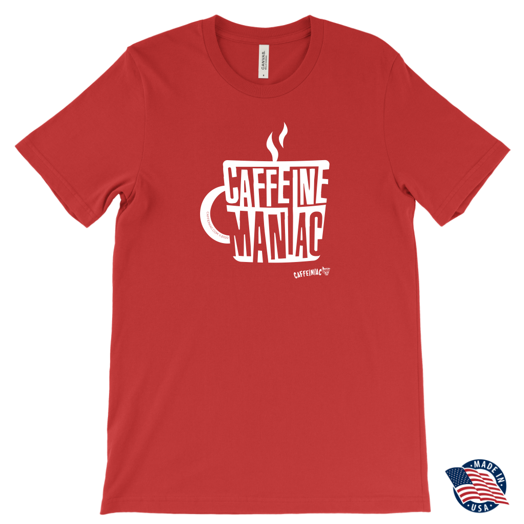 Caffeine Maniac Mens T-shirt by Canvas - Made in the USA