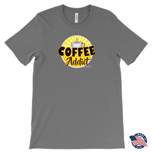 Coffee Addict Mens T-Shirt - Made in the USA