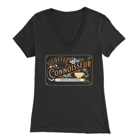 Coffee Connoisseur - Bella Womens V-Neck
