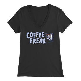Coffee Freak -  Bella Womens V-Neck