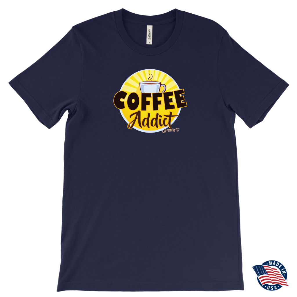 Coffee Addict Mens T-Shirt - Made in the USA