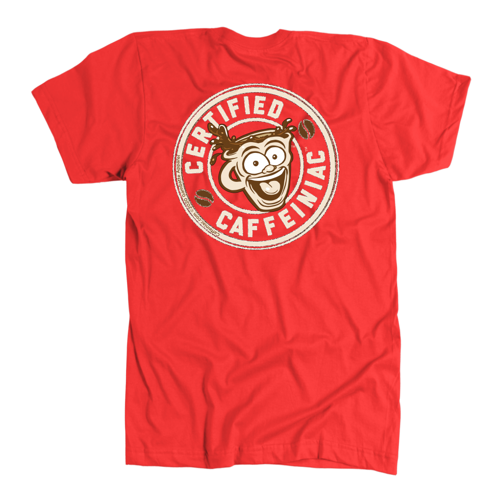 Certified Caffeiniac -  American Apparel Mens Premium T-shirt
