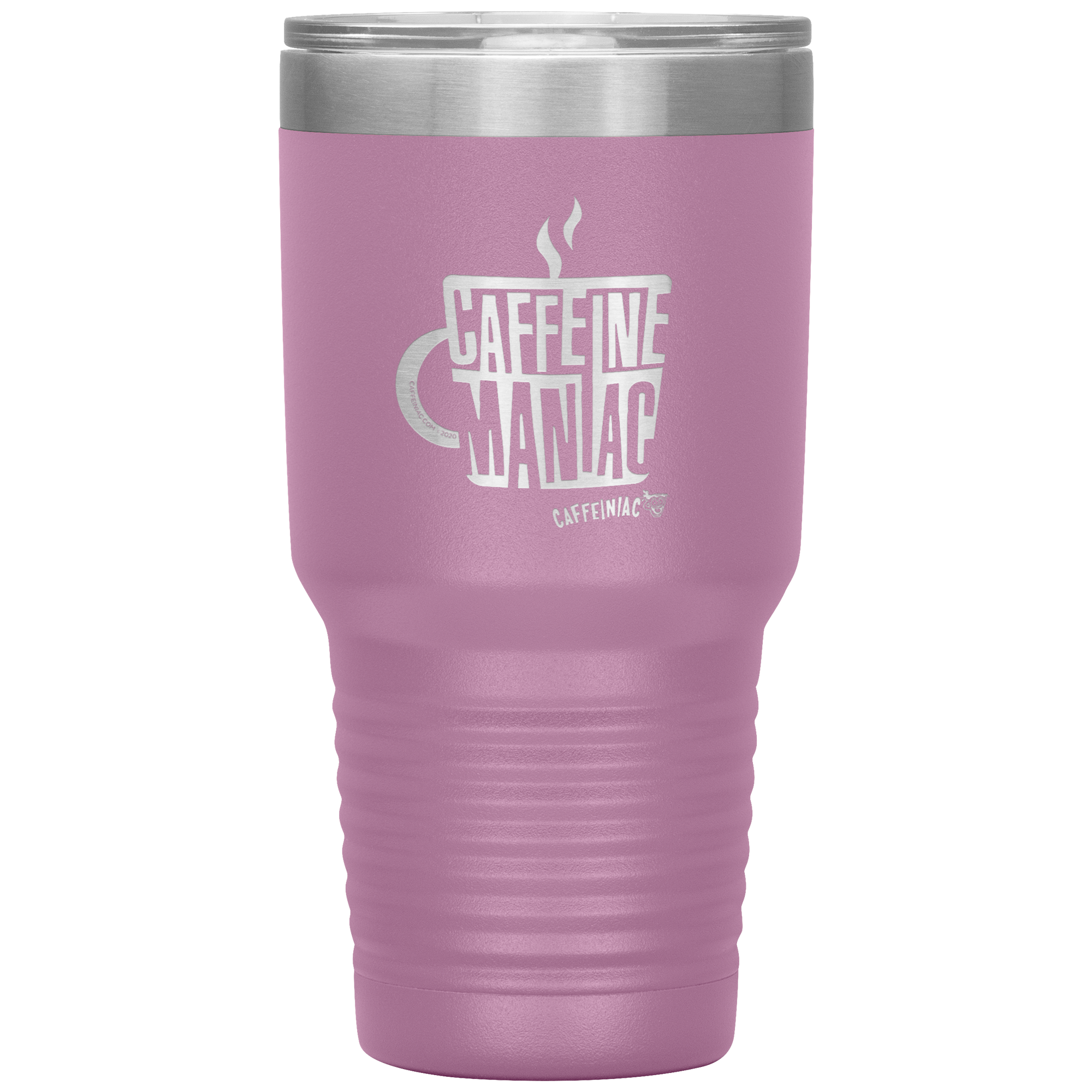 Caffeine Maniac etched Caffeinaic 30oz Vacuum Tumbler